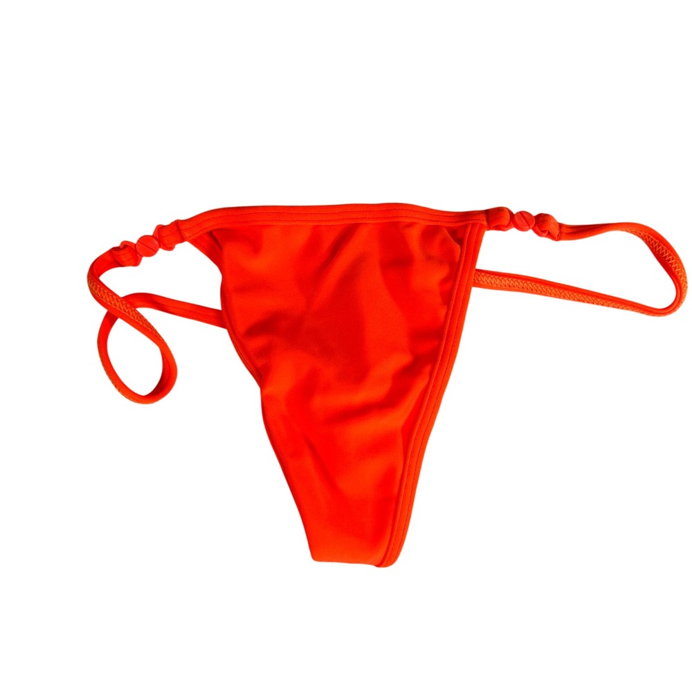 Latin Angel VTG Neon Orange Dancewear Clubwear Bikini Bottom G-String L NEW